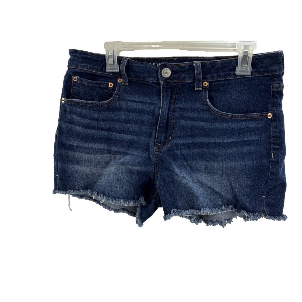 No Boundaries Shorts Womens 15 Denim High Rise Raw Hem Distressed Jean Shorts